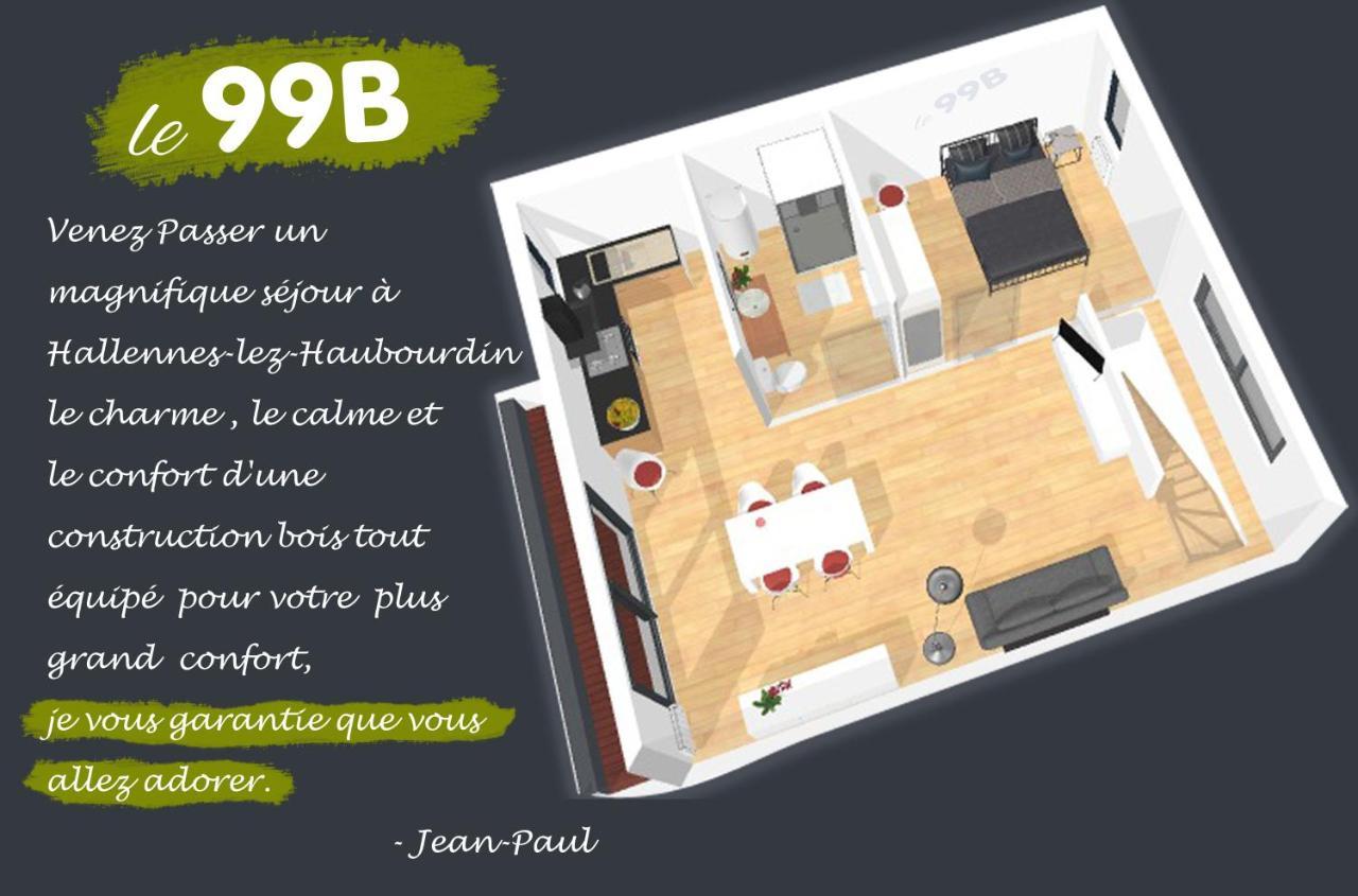 Le 99B Modern Apartment Queen Size Bed Connected Tv Hallennes-lez-Haubourdin Esterno foto